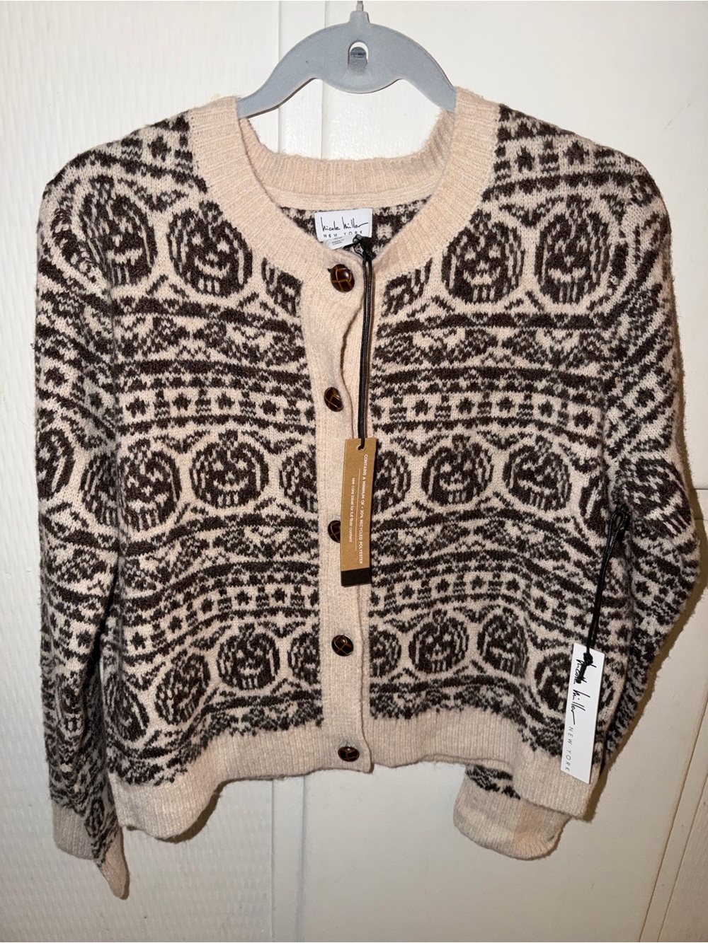 Nicole Miller New York Halloween cardigan sweater